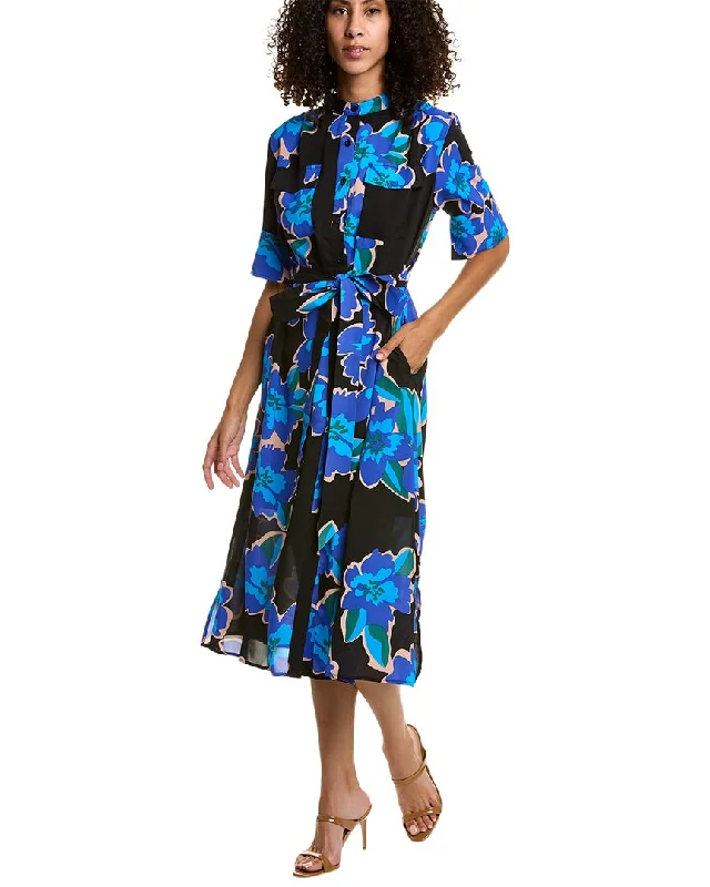 Gracia Tie Waist Shirtdress Modern Shirt Dress