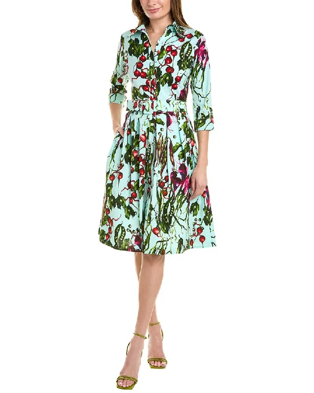 Samantha Sung Audrey 1 3/4-Sleeve Shirtdress Layered Shirt Dress