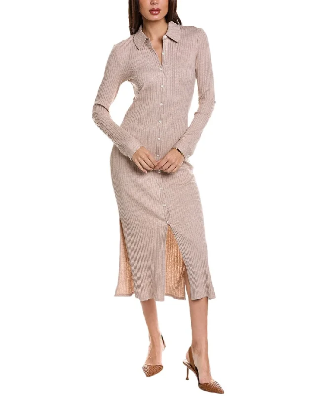 Theory Ribbed Shirtdress Shirt Dress Fashion